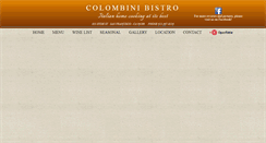 Desktop Screenshot of colombinibistro.com